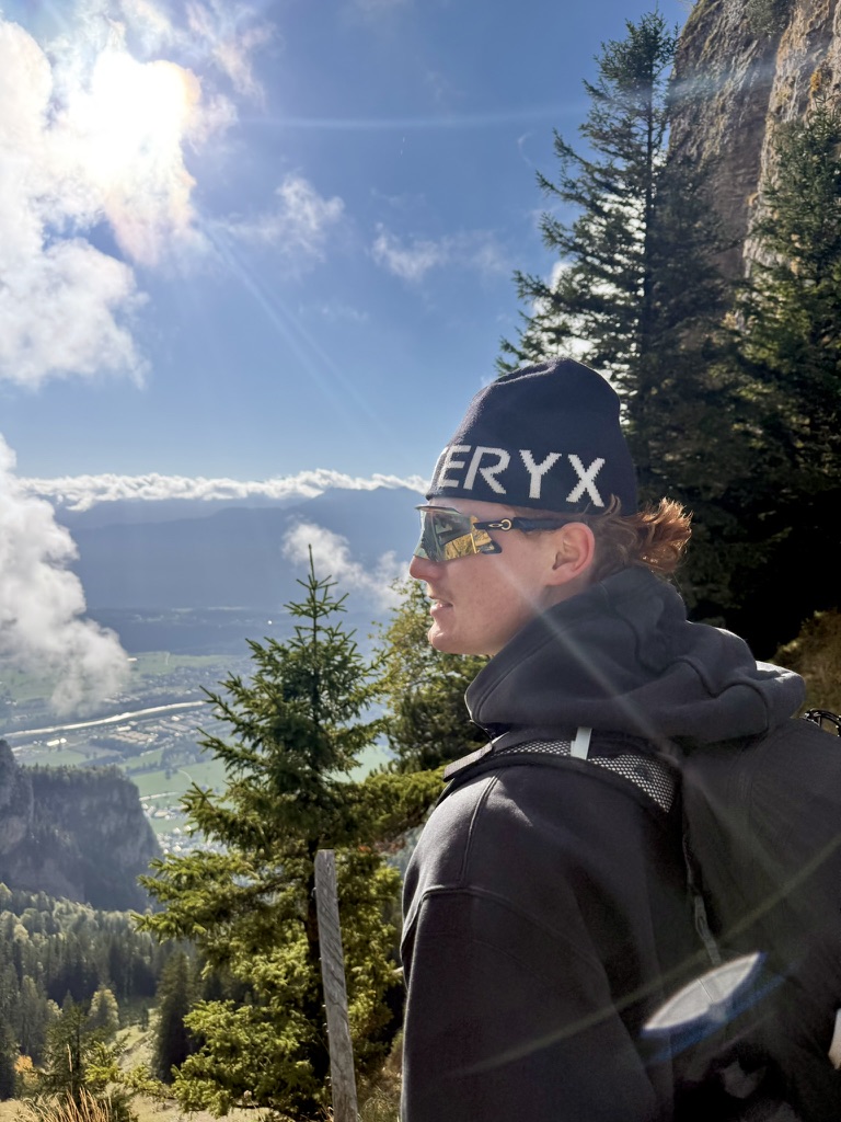 Colin on a sunny mountain walk